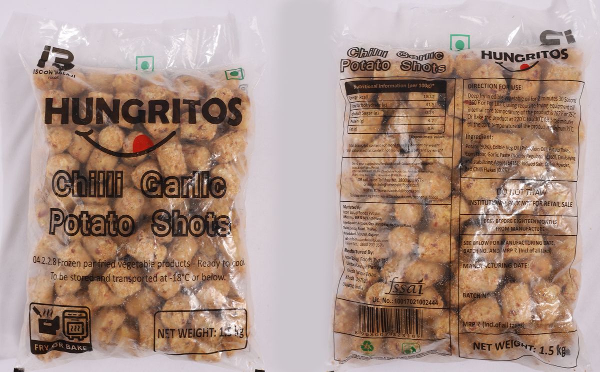 Chilli Garlic Potato Shots 1.5KG Mix
