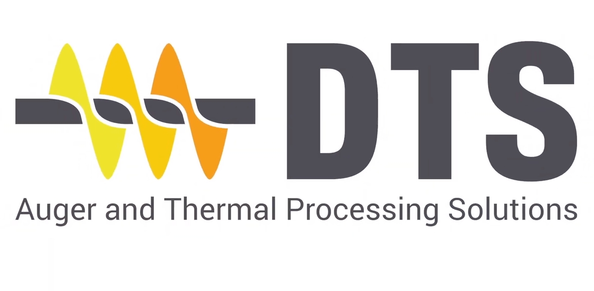 The new DTS logo features the tag line &#039;Auger and Thermal Processing Solutions&#039;. New is also the changing colour of the auger, representing Thermal Processing