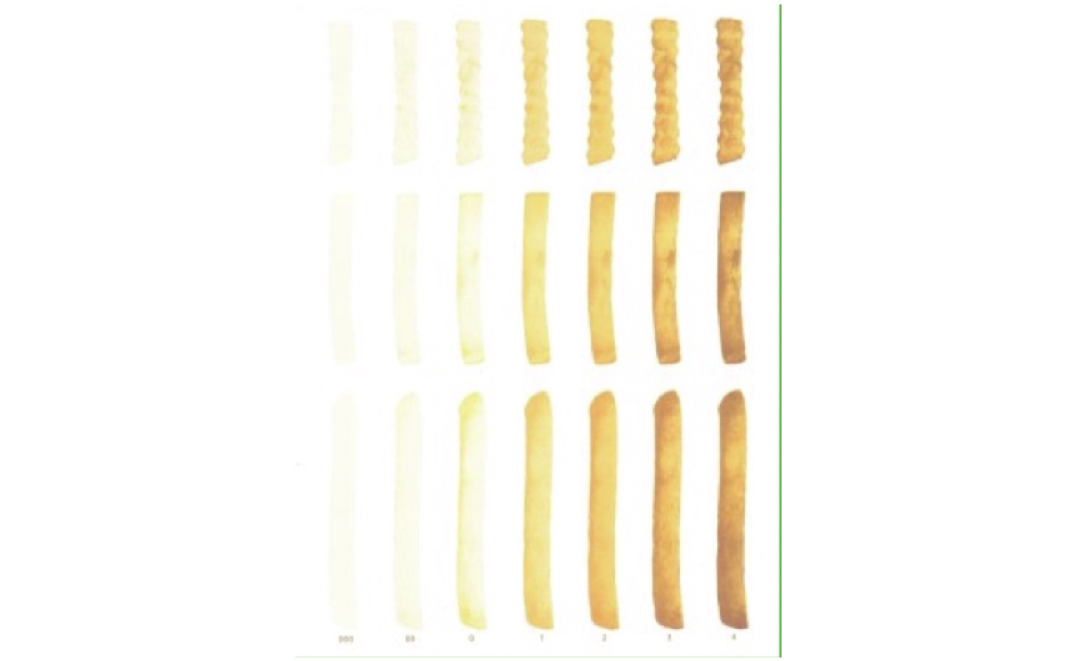 French Fry Colour Chart