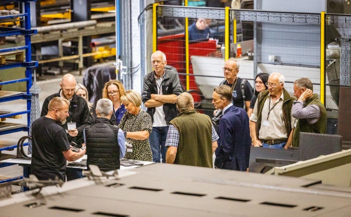 Guided factory tours around the new manufacturing facilities