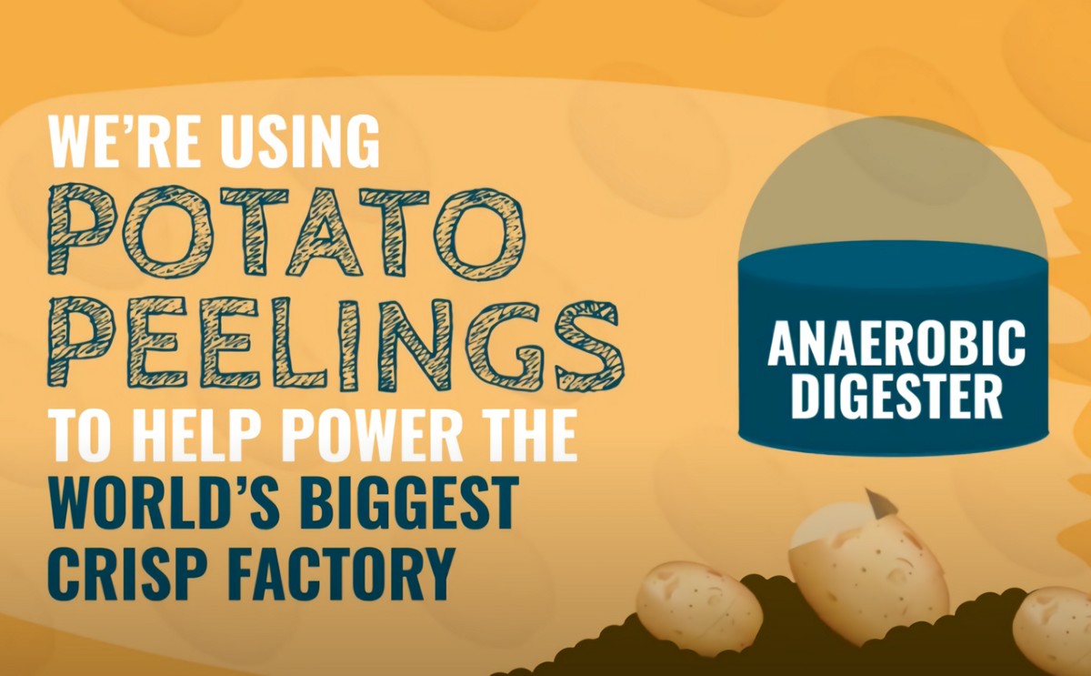 Pepsico UK are cutting carbon emissions by turning potato peels into fertilizer