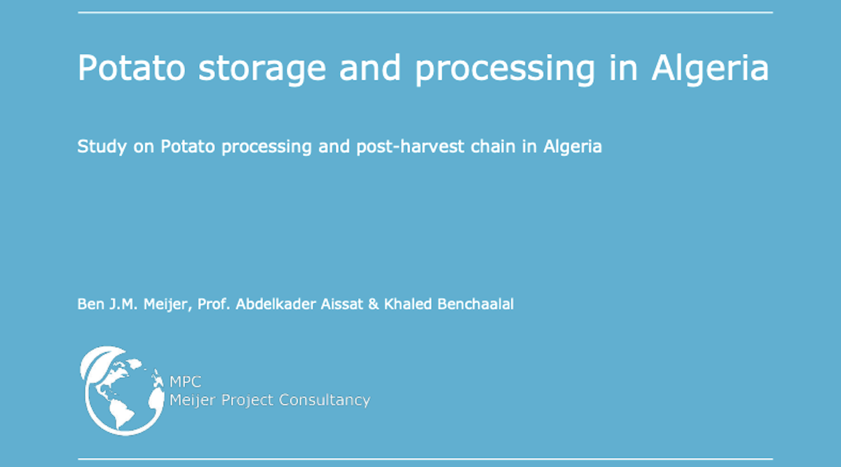 Potato Processing and Storage in Algeria