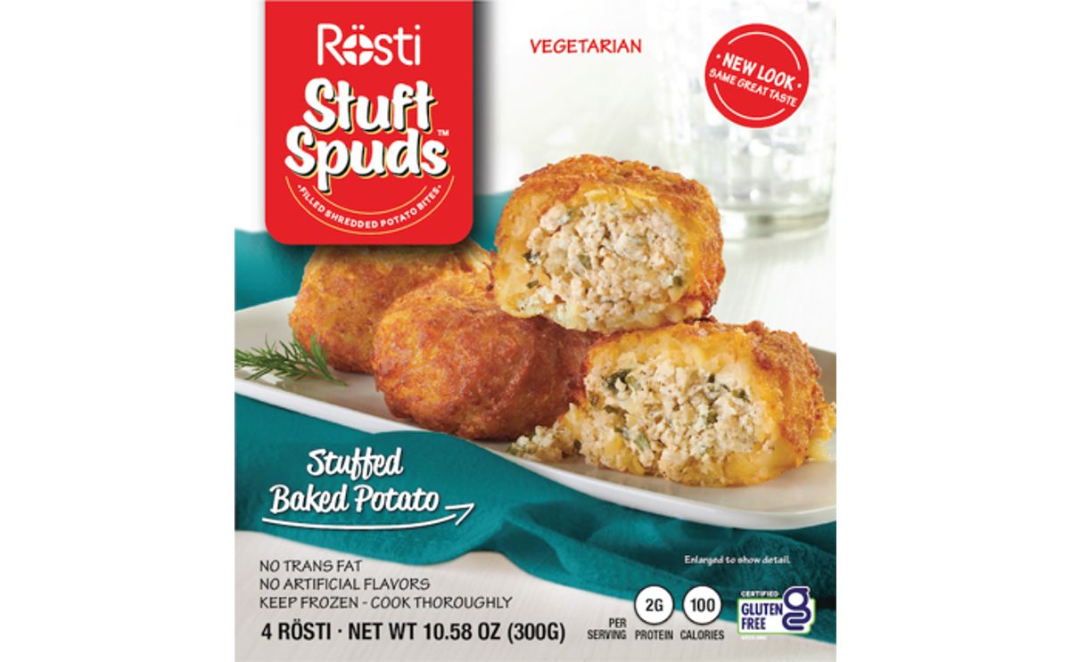 Rosti Stuft Spuds Stuffed baked potato